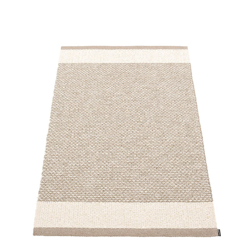 Pappelina Edit Runner - Mud : Vanilla : Linen Metallic - 75 x 120 cm