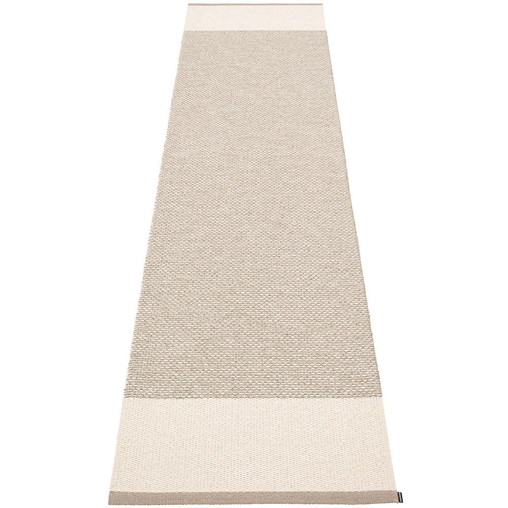 Pappelina Edit Runner - Mud : Vanilla : Linen Metallic - 75 x 300 cm