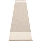 Pappelina Edit Runner - Mud : Vanilla : Linen Metallic - 75 x 300 cm