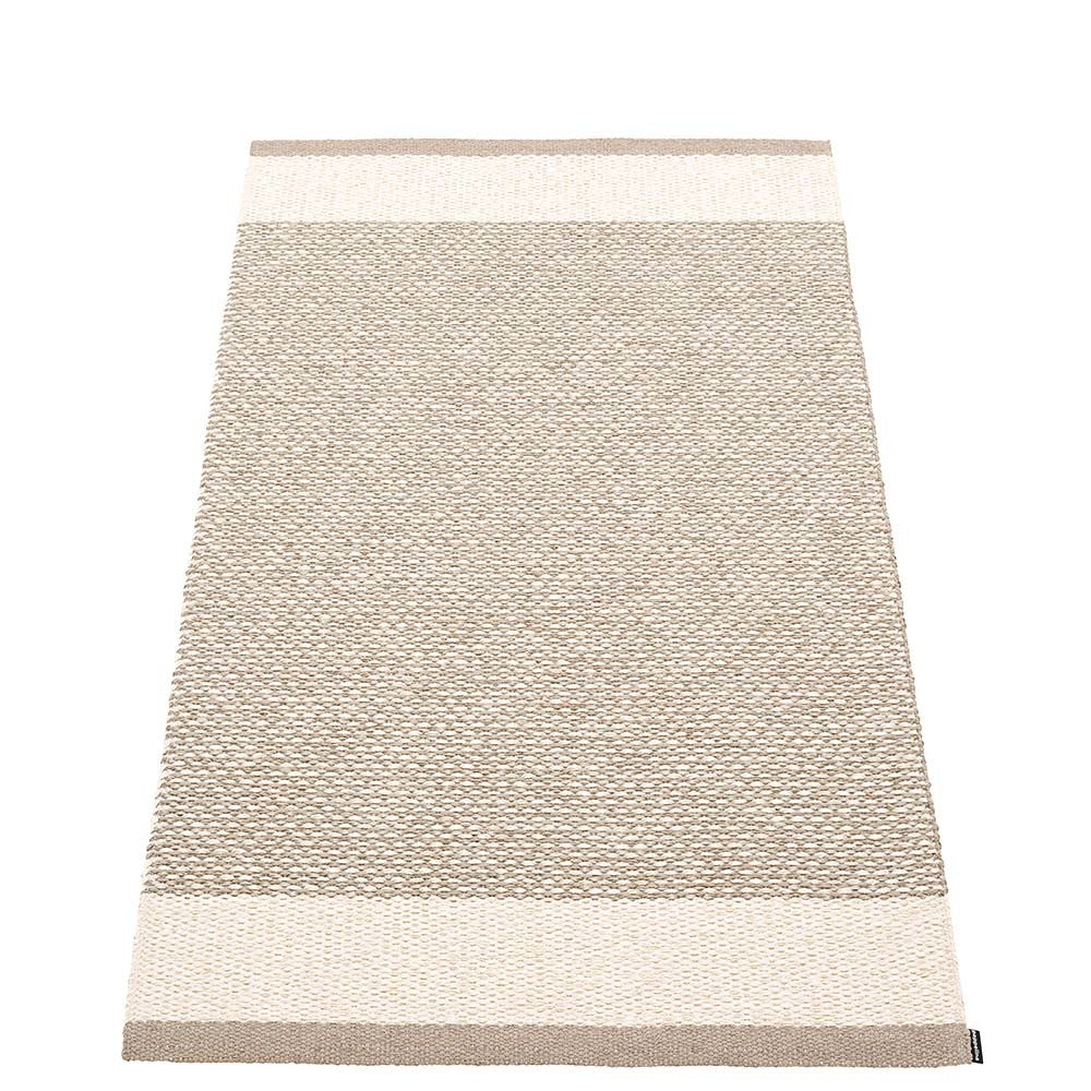 Pappelina Edit Runner - Mud : Vanilla : Linen Metallic - 85 x 160 cm