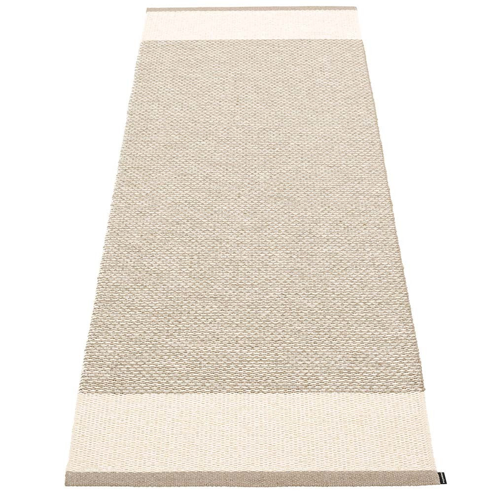 Pappelina Edit Runner - Mud : Vanilla : Linen Metallic - 85 x 260 cm