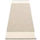 Pappelina Edit Runner - Mud : Vanilla : Linen Metallic - 85 x 260 cm