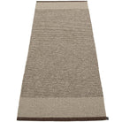 Pappelina Edit Runner - Dark Brown : Dark Linen : Linen Metallic - 85 x 260 cm