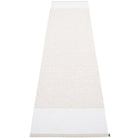 Pappelina Edit Runner - Fossil Grey : White : White Metallic - 70 x 300 cm