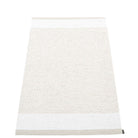 Pappelina Edit Runner - Fossil Grey : White : White Metallic - 85 x 160 cm