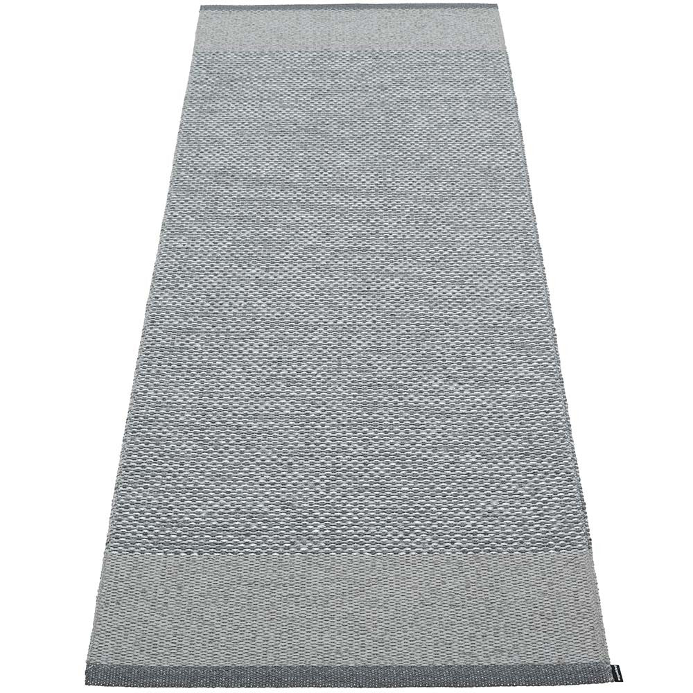 Pappelina Edit Runner - Granit : Grey : Grey Metallic - 85 x 260 cm