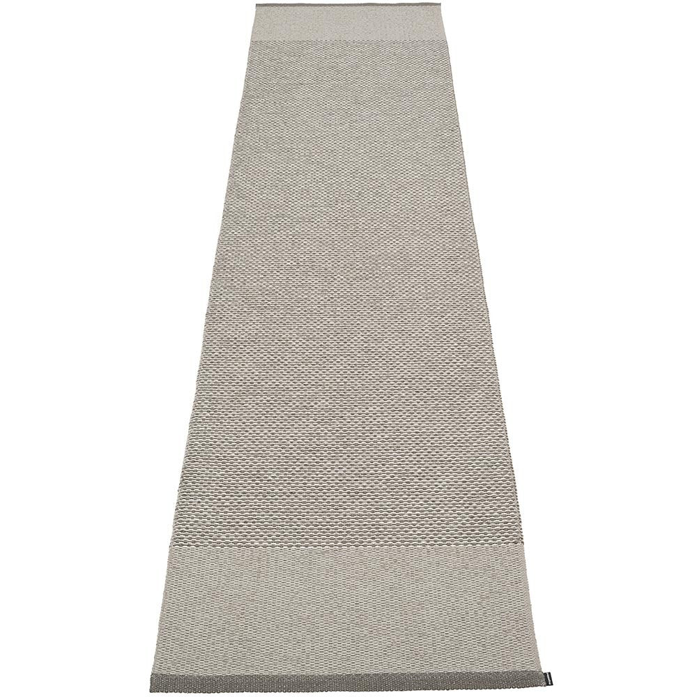 Pappelina Edit Runner - Charcoal : Warm Grey : Stone Metallic - 70 x 300 cm