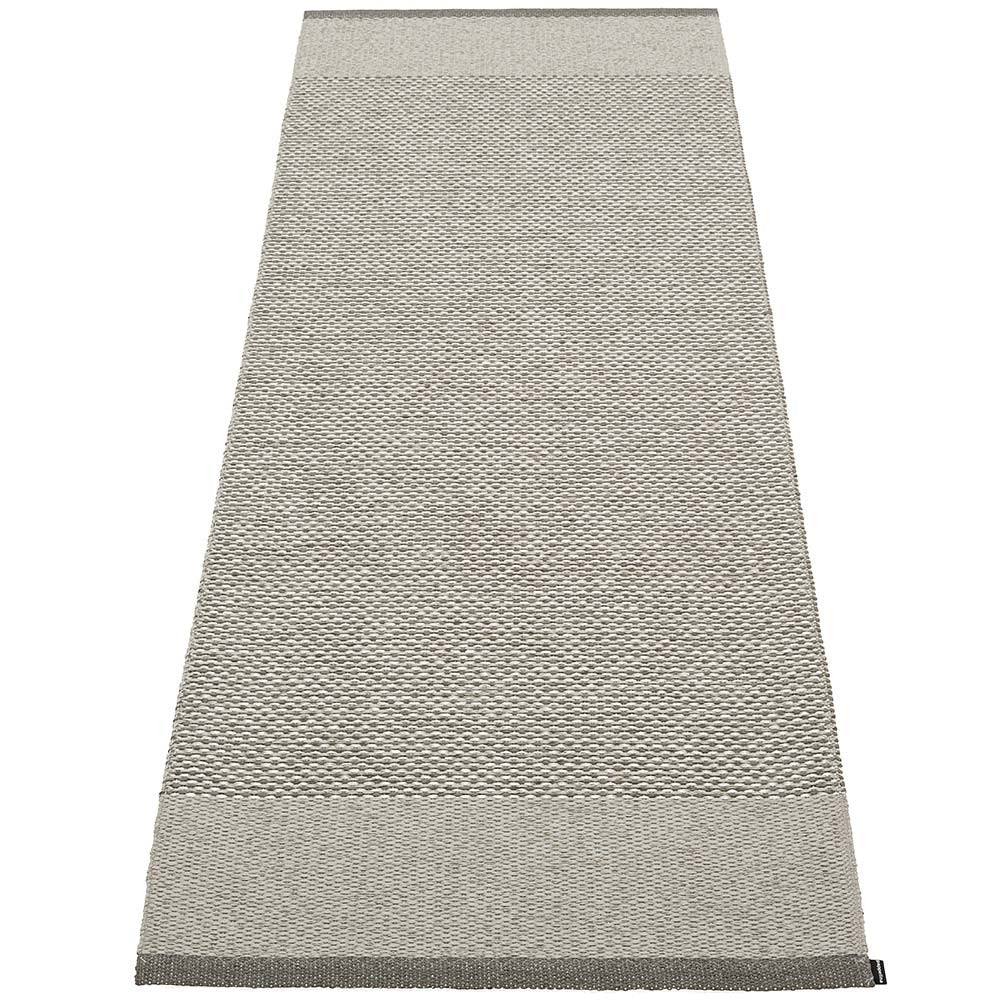 Pappelina Edit Runner - Charcoal : Warm Grey : Stone Metallic - 85 x 260 cm