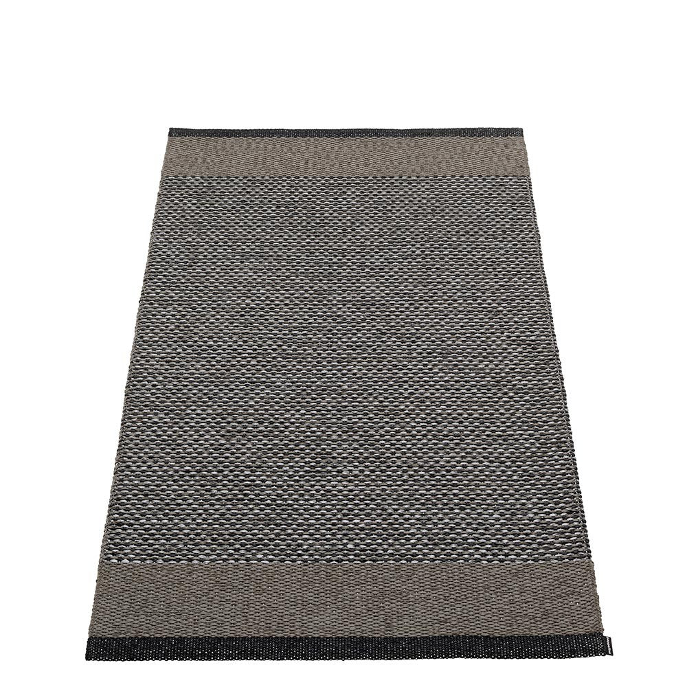 Pappelina Edit Runner - Black : Charcoal : Granit Metallic - 70 x 120 cm