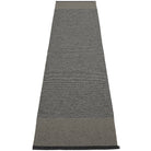 Pappelina Edit Runner - Black : Charcoal : Granit Metallic - 70 x 300 cm