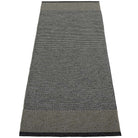 Pappelina Edit Runner - Black : Charcoal : Granit Metallic - 85 x 260 cm