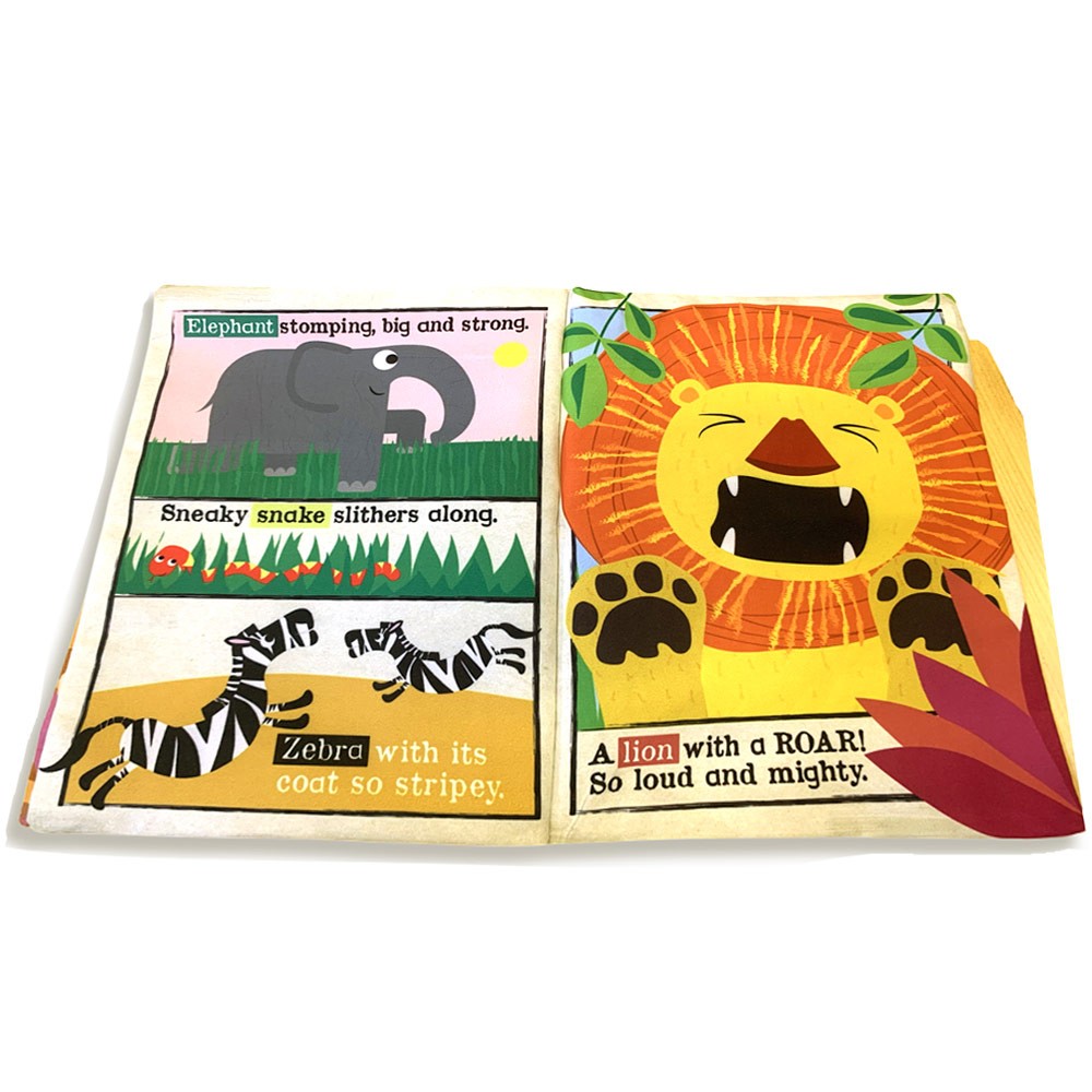 Jo & Nic's Crinkly Cloth Book - Safari Animals