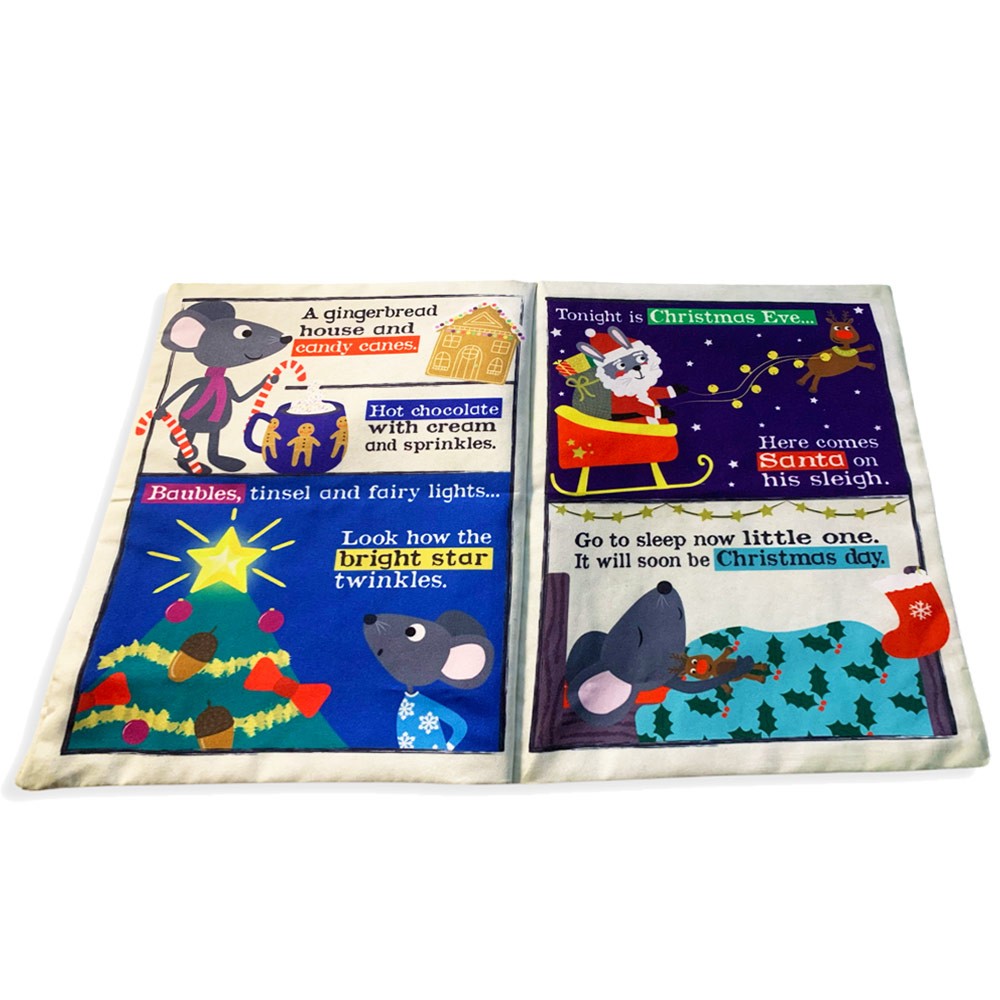 Jo & Nic's Crinkly Cloth Book - Christmas Mice