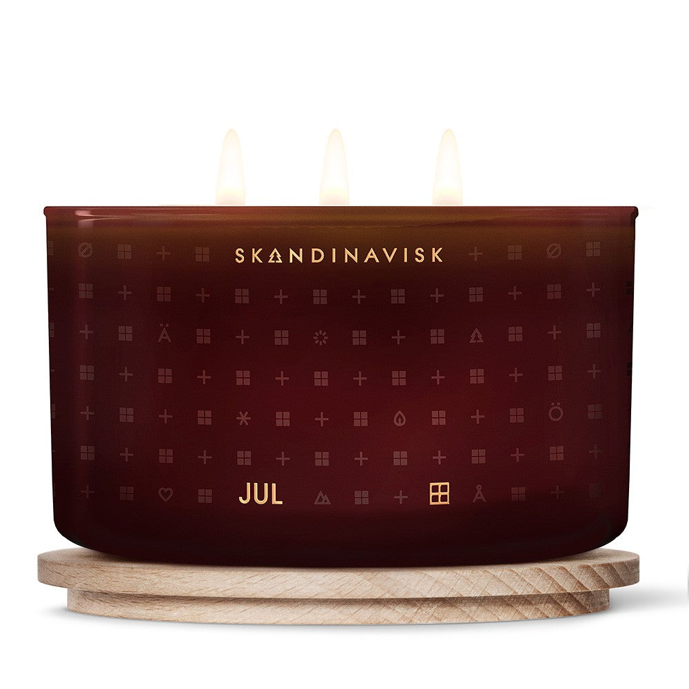 Skandinavisk Jul Three-Wick Scented Vase Candle 475g