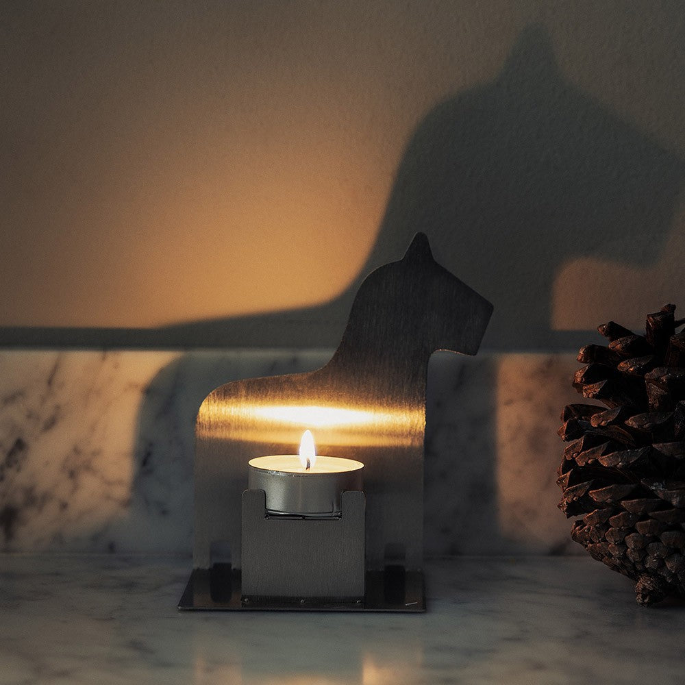 Design House Stockholm Pop-Up Candle Holder - Steel Dala Horse