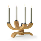 Design House Stockholm Nordic Light Oak Four Arm Candelabra