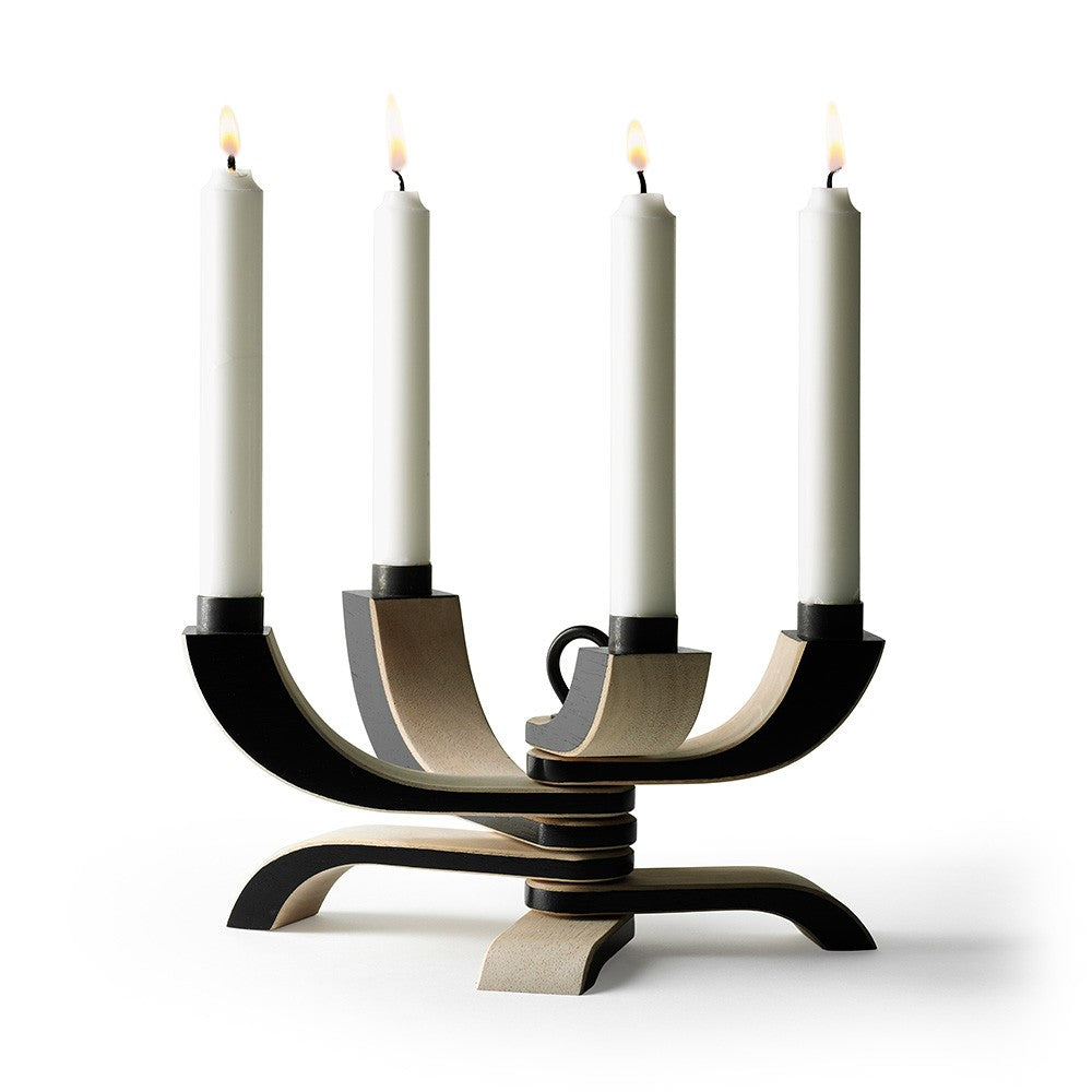 Design House Stockholm Nordic Light Black Four Arm Candelabra