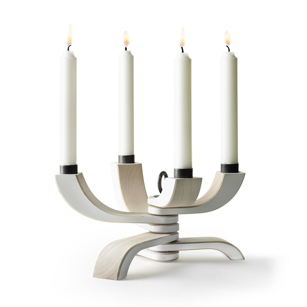 Design House Stockholm Nordic Light White Four Arm Candleholder 