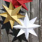 Livingly Mega Ingrid Stars - Red, White & Gold