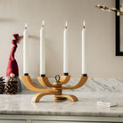 Design House Stockholm Nordic Light Oak Four Arm Candelabra