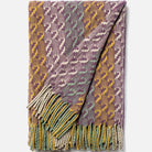 Burel Noor Wool Blanket - Multicolour Purple