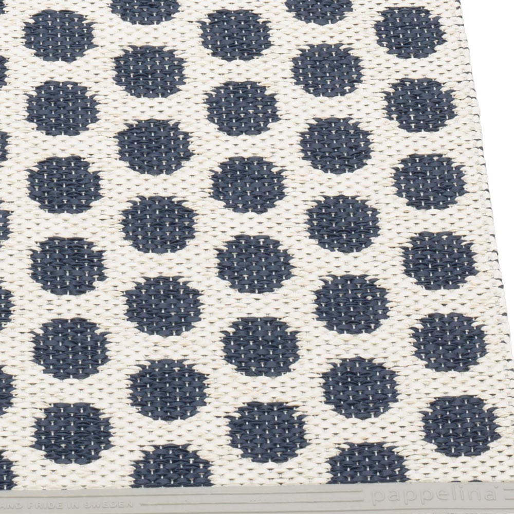 Pappelina Noa Runner - Dark Blue & Vanilla Detail