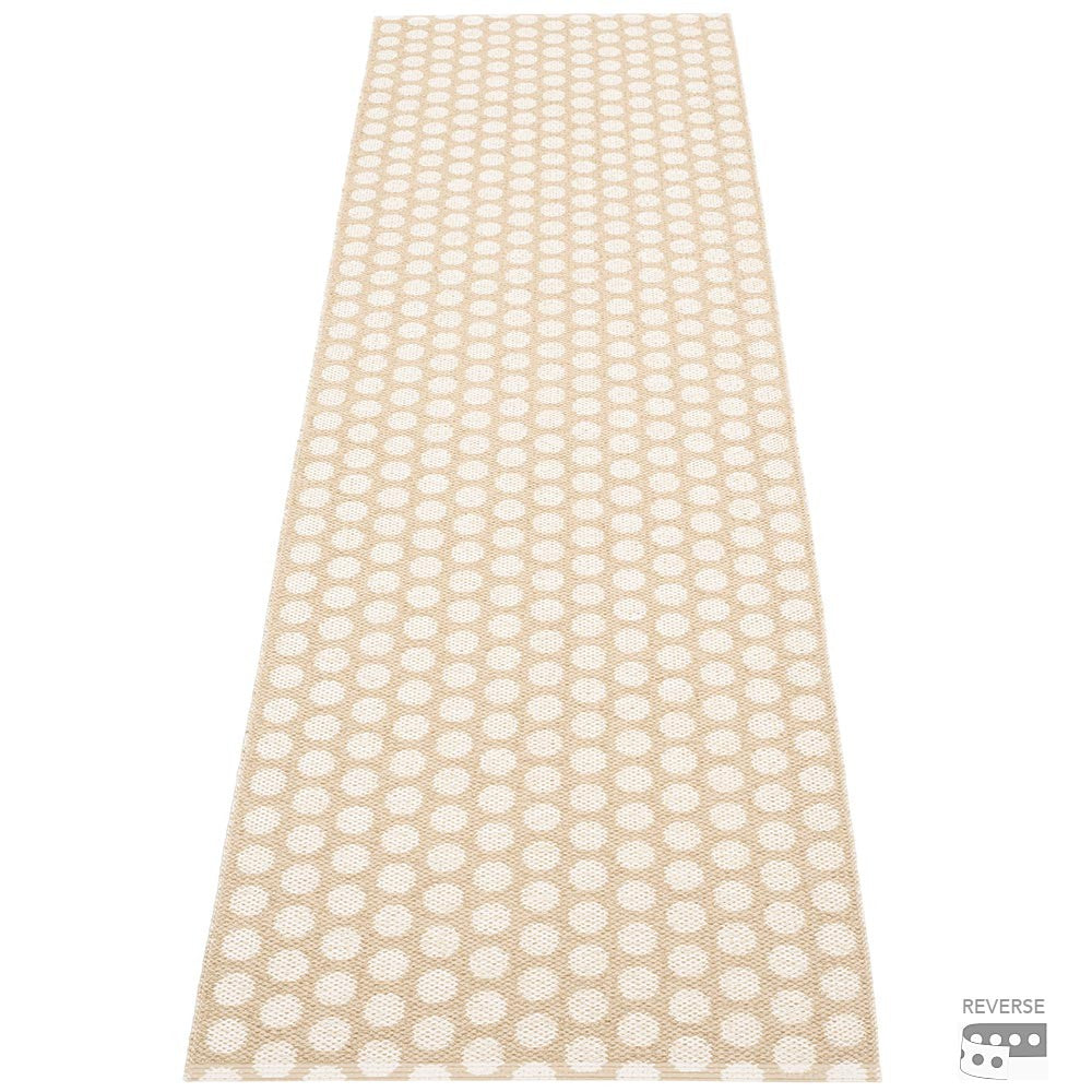 Pappelina Noa Runner - Beige & Vanilla - 70 x 250 cm Reverse