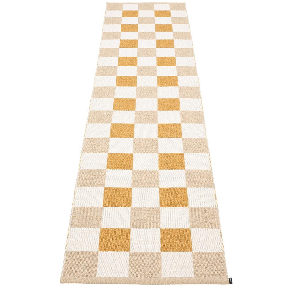 Pappelina Pix Runner - Beige : Vanilla : Ochre - 70 x 300 cm