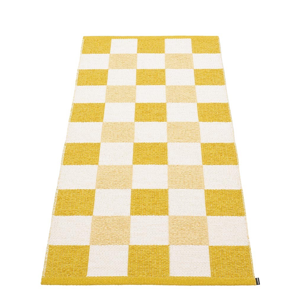 Pappelina Pix Runner - Mustard : Vanilla : Pale Yellow - 70 x 160 cm