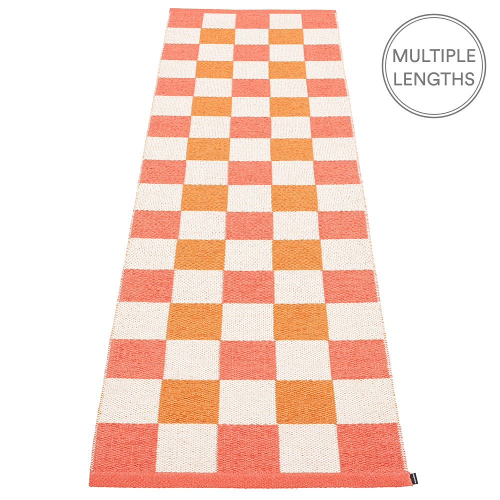 Pappelina Pix Runner - Flamingo : Vanilla : Light Orange - 70 x 240 cm