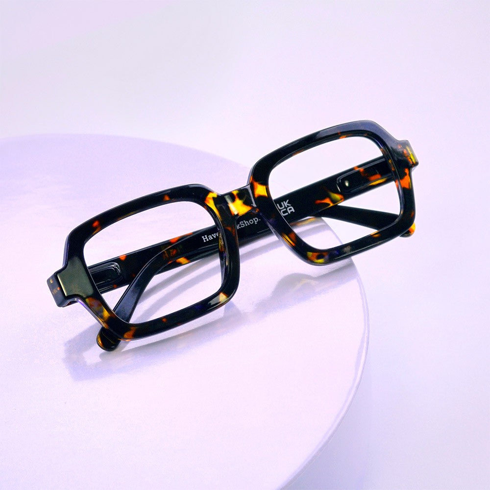 Have A Look Reading Glasses Square Tortoise HUS HEM Hus Hem