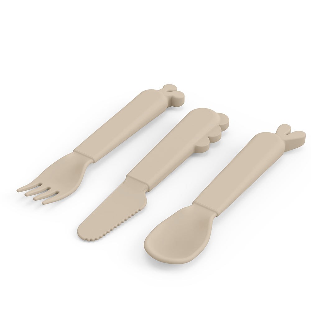 Done by Deer Kiddish Cutlery Set - Sand