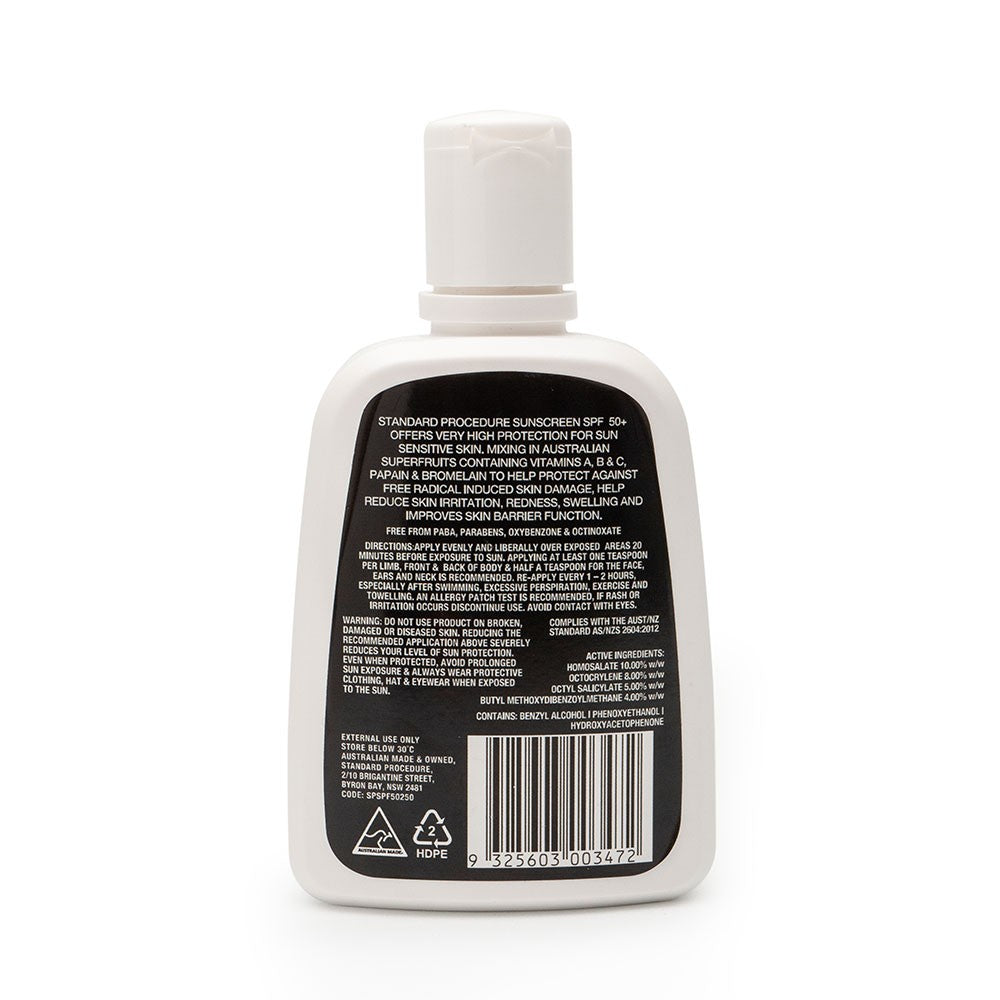 Standard Procedure SPF 50+ Sunscreen - 250ml