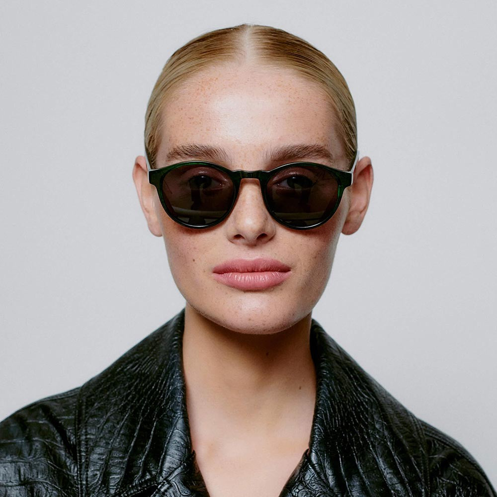 A.Kjaerbede Sunglasses - Marvin Green Marble Transparent