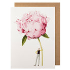 Laura Stoddart Pink Peony Greeting Card