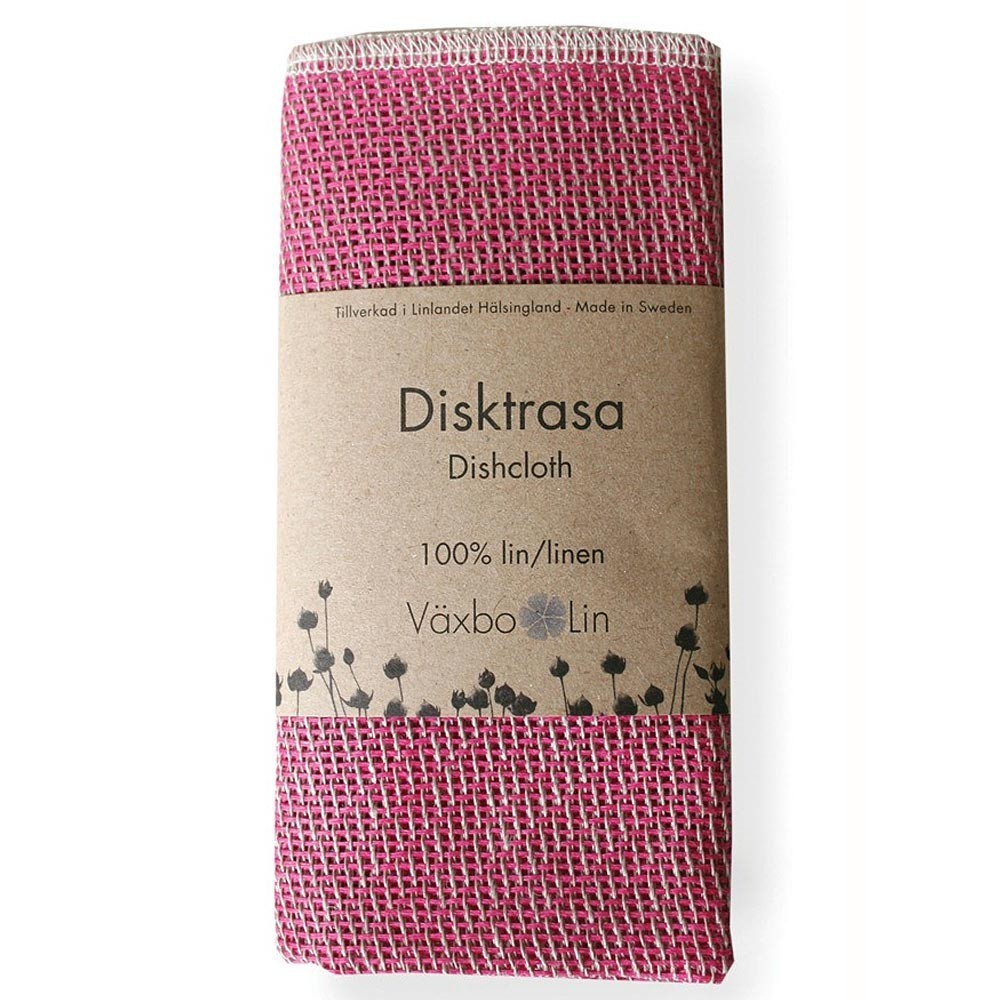 Vaxbo Linen Dishcloth - Pink