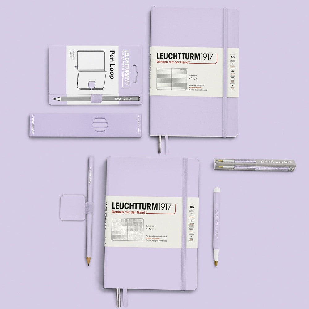 Leuchtturm1917 A5 Dotted Hardcover Notebook - Lilac