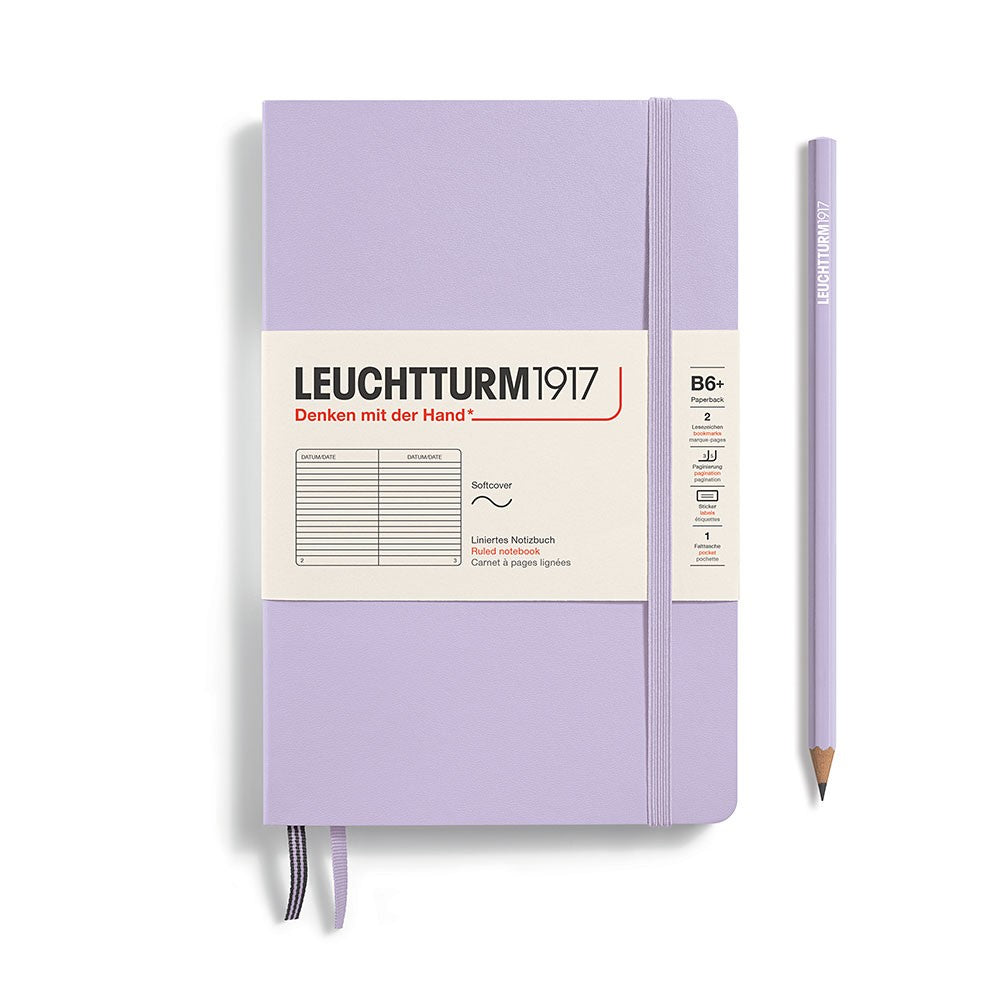 Leuchtturm1917 B6+ Ruled Softcover Notebook - Lilac