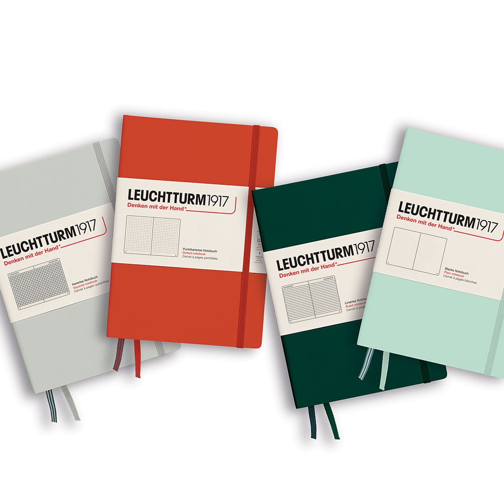 Leuchtturm1917 A5 Hardcover Plain Notebook - Mint Green | HUS