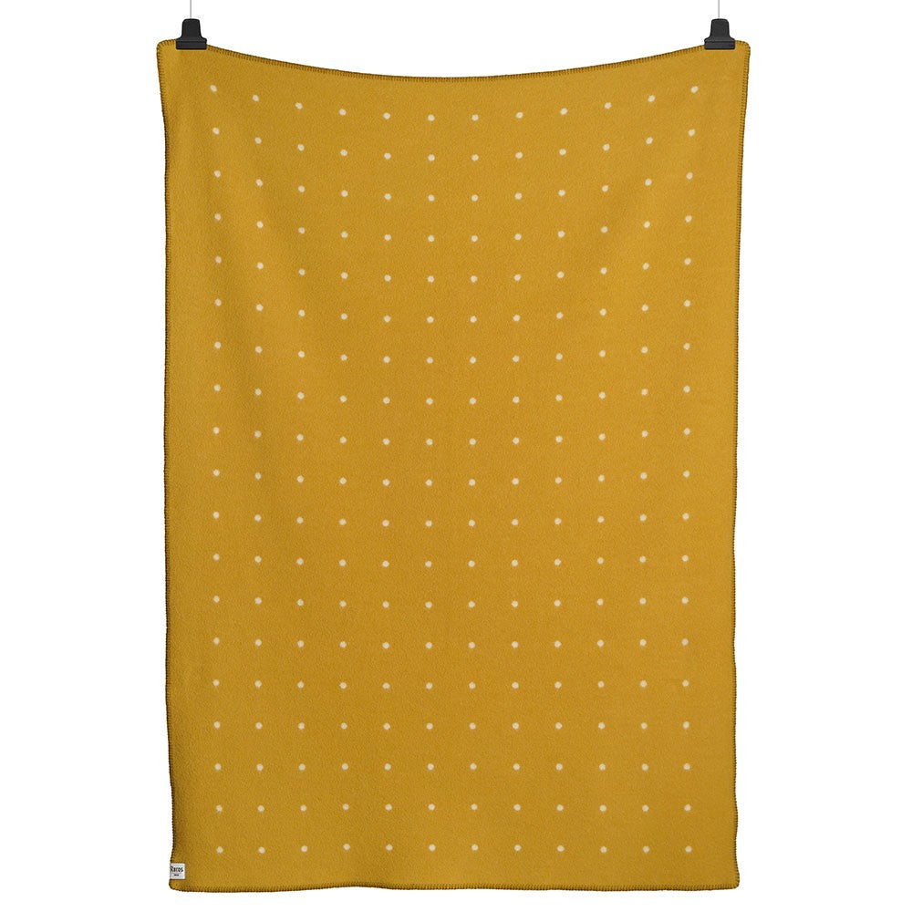 Røros Tweed Pastille Throw - Sun Yellow - Front