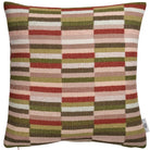 Røros Tweed Ida Wool Cushion - Olive & Burgundy - Front