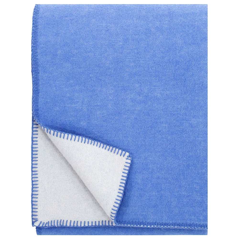 Lapuan Kankurit Tupla Wool Throw - Blue & Light Beige