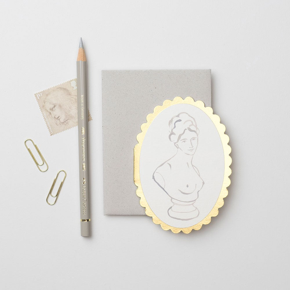 Wanderlust Paper Co. Classical Bust Mini Card 