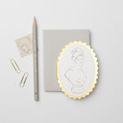 Wanderlust Paper Co. Classical Bust Mini Card 