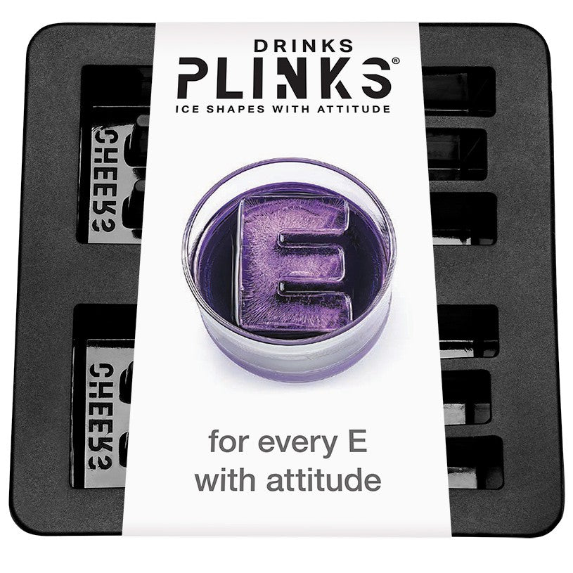 DrinksPlinks Letter E Ice Cube Tray