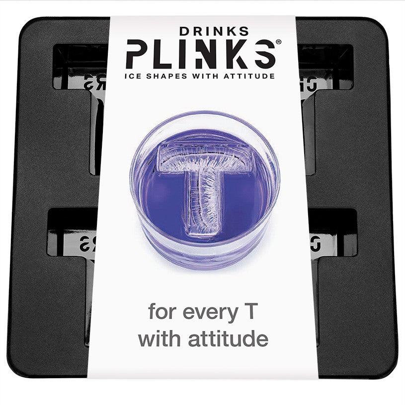 DrinksPlinks Letter T Ice Cube Tray