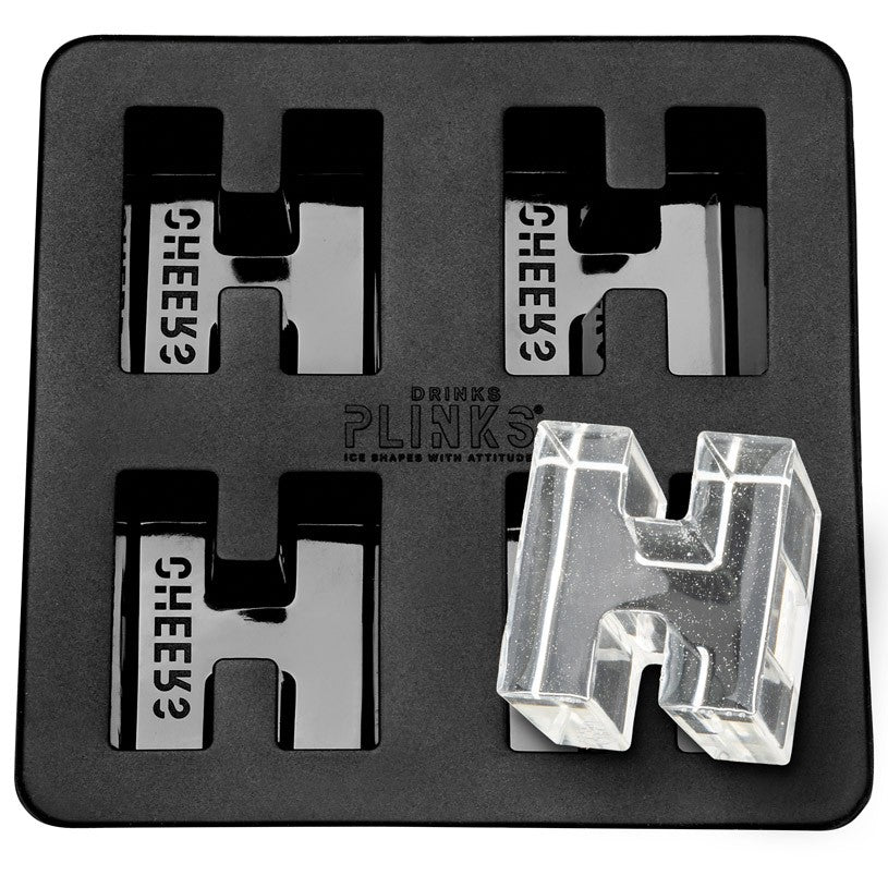 DrinksPlinks Letter H Ice Cube Tray