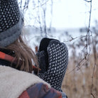 Öjbro Merino Wool Swedish Mittens - Skaftö Soot