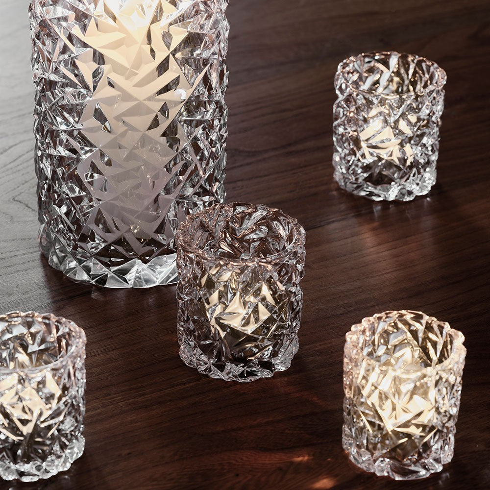 Orrefors Crystal Glass Carat Votive Candle Holder-  80mm