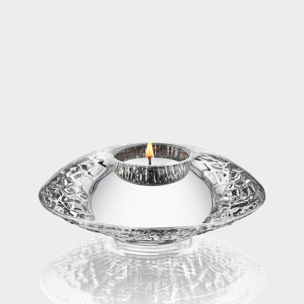 Orrefors Discus Votive Candle Holder - 45mm